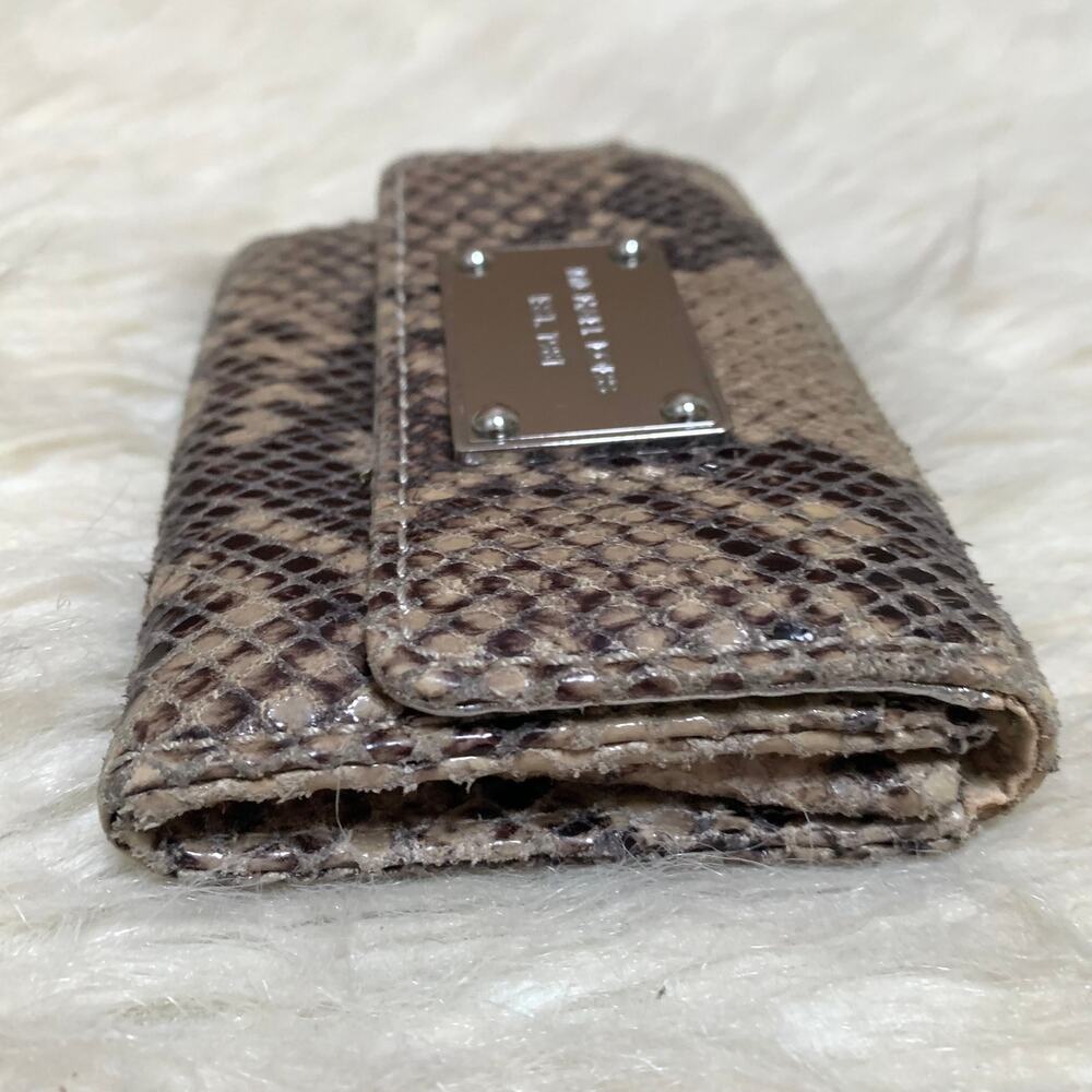 Michael Kors Gray Python Leather Small Vintage Je… - image 5